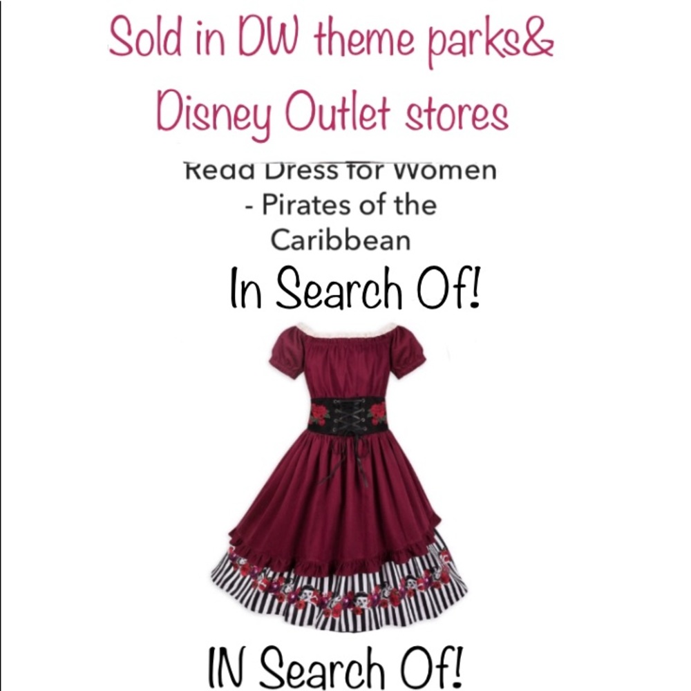 POTC “Redd Pirate Dress” sold at DW& outlet stores
